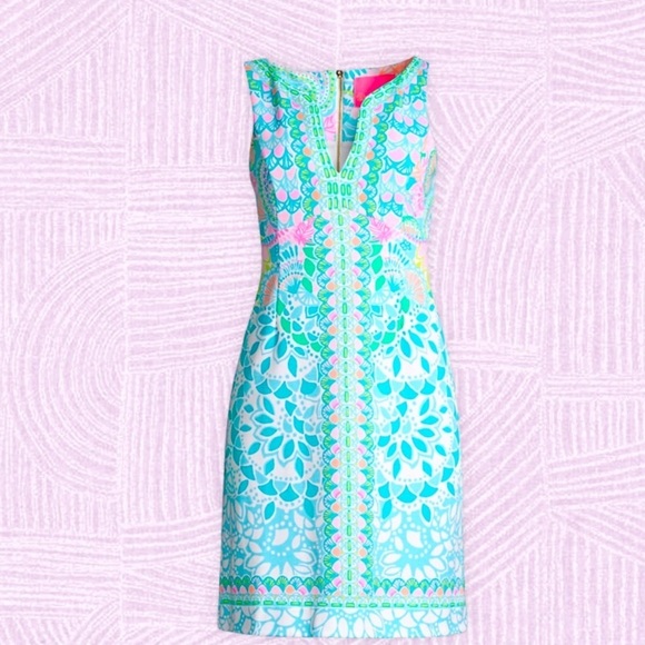 NWT Lilly Pulitzer Sheath Dress Sz 2 - Picture 15 of 16